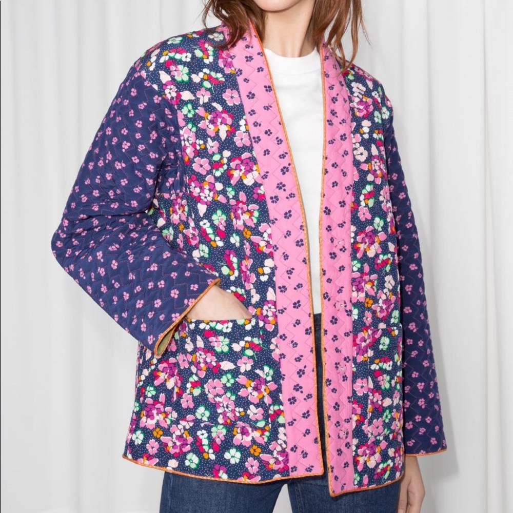 & Other Stories Quilted Jacket Size 2